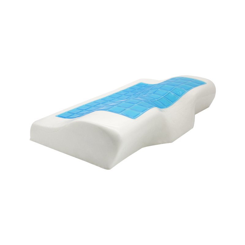Hot Sale Contour Shape Pillow Gel Kjøling Komfortabel Memory Foam Nakkepute med avtagbart deksel