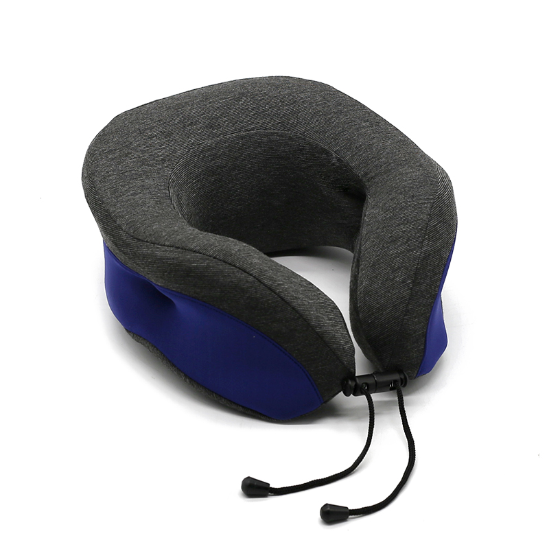 Memory Foam U-form reise nakkestøttepute med justerbar feste