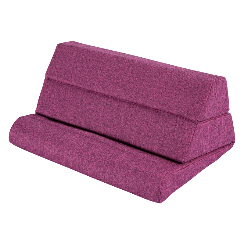 3 i 1 Memory Foam sammenleggbar multifunksjonspute Ipad nettbrettstativpute med Cubby-oppbevaring